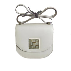 Hermès Mini Mosaic in Milk White with Gold Hardware