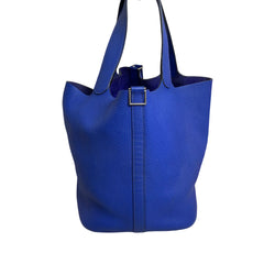 Hermès Picotin 26 in Electric Blue with Silver Hardware