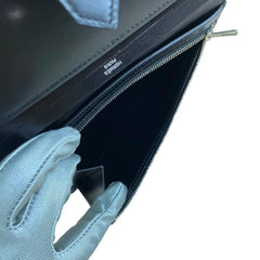Hermès Bearn Long Wallet in Black Box Leather with Silver Hardware