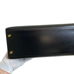 Enduring Icon: Hermès Kelly 32 in Black Box Leather with Gold Hardware