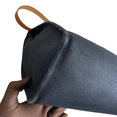 Hermès Herbag 31 in Black Canvas and Leather with Silver Hardware