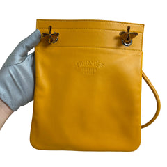 Bright Minimal Charm: Hermès Aline Mini in Sun Yellow Swift Leather