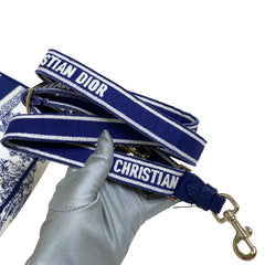 Dior Camp Small Blue Embroidered Crossbody Bag