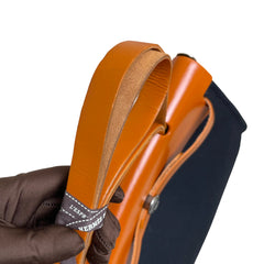 Hermès Herbag 31 in Black Canvas and Leather with Silver Hardware