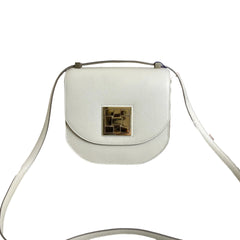 Hermès Mini Mosaic in Milk White with Gold Hardware