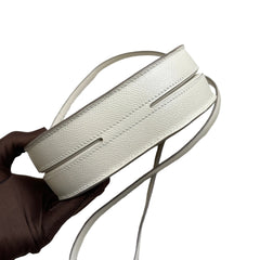 Hermès Mini Mosaic in Milk White with Gold Hardware