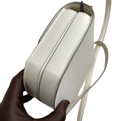 Hermès Mini Mosaic in Milk White with Gold Hardware