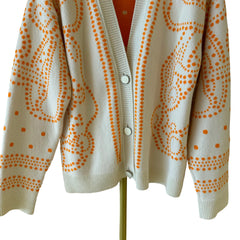 Hermès Colorblock Knit Cardigan Size 36