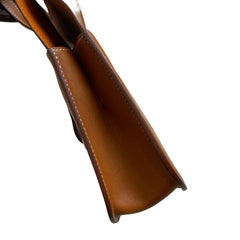Hermès Halzan Mini in Saddle Leather with Silver Hardware