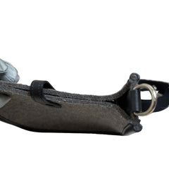 Rare Limited Material: Hermès Mini Evelyne in Black and Mid-Grey Felt with Silver Hardware