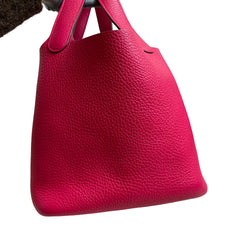 Playful Collector Colorway: Hermès Picotin Lock 18 in Mexico Pink with Silver Hardware