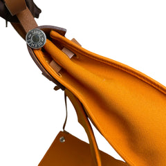Hermès Herbag 31 in Orange with Silver Hardware