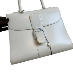 Elegant Quiet Luxury: Delvaux Brillant Medium in Snow White