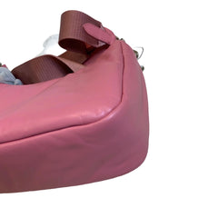 Soft Statement Piece: Prada Geranium Pink Leather Re-Edition 2005 Hobo 3-in-1