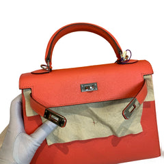 Hermès Kelly 25 in T5 Jaipur Pink Epsom with Silver Hardware