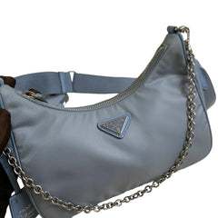 Everyday Archive Favorite: Prada Light Blue Re-Edition 2005 Hobo 3-in-1