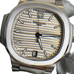 Patek Philippe Nautilus 7118/1A-010 | Silvery Opaline White Dial | 35.2mm Automatic | Full Set (Box & Papers)