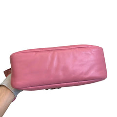 Soft Statement Piece: Prada Geranium Pink Leather Re-Edition 2005 Hobo 3-in-1