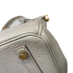 Hermes Birkin 30 White Gold Hardware A Stamp