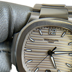 Patek Philippe Nautilus 7118/1A-010 | Silvery Opaline White Dial | 35.2mm Automatic | Full Set (Box & Papers)