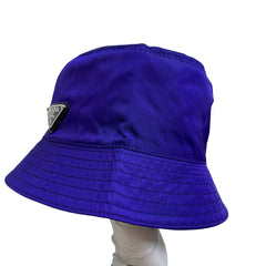Sporty Archive Accent: Prada Blue-Purple Nylon Bucket Hat Size M