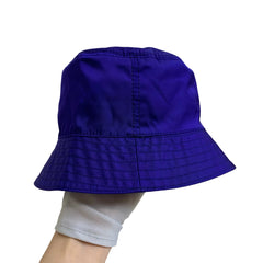 Sporty Archive Accent: Prada Blue-Purple Nylon Bucket Hat Size M