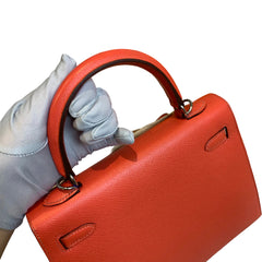 Hermès Kelly 25 in T5 Jaipur Pink Epsom with Silver Hardware