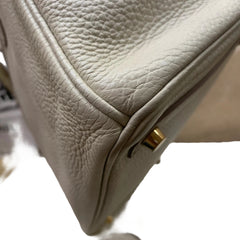 Hermes Birkin 30 White Gold Hardware A Stamp