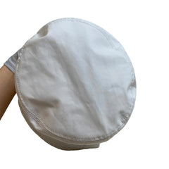 Clean Minimal Accessory: Prada White Bucket Hat Size M