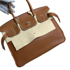 Hermès Birkin 30 Barenia Faubourg Fauve Silver Hardware (PHW) | Stamp A (2017) | Full Set with Certificate