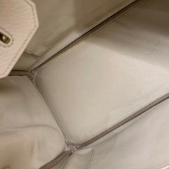 Hermes Birkin 30 White Gold Hardware A Stamp