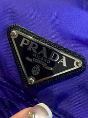 Sporty Archive Accent: Prada Blue-Purple Nylon Bucket Hat Size M
