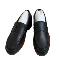 Hermès Hitch Black Loafers Size 37