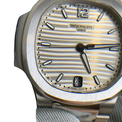 Patek Philippe Nautilus 7118/1A-010 | Silvery Opaline White Dial | 35.2mm Automatic | Full Set (Box & Papers)
