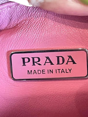 Soft Statement Piece: Prada Geranium Pink Leather Re-Edition 2005 Hobo 3-in-1