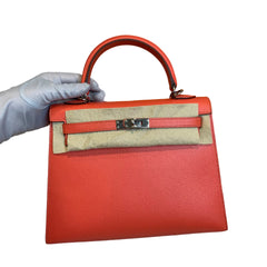 Hermès Kelly 25 in T5 Jaipur Pink Epsom with Silver Hardware