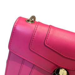 Bvlgari Serpenti Forever Bag - Hot Pink Calfskin & Enamel Snake Head (20cm)