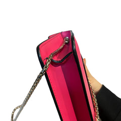 Bvlgari Serpenti Forever Bag - Hot Pink Calfskin & Enamel Snake Head (20cm)