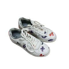 Dior x Kenny Scharf B27 Low-Top Sneakers - White Leather Graffiti Print (Size EU 42 / US 9)