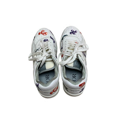Dior x Kenny Scharf B27 Low-Top Sneakers - White Leather Graffiti Print (Size EU 42 / US 9)