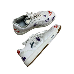 Dior x Kenny Scharf B27 Low-Top Sneakers - White Leather Graffiti Print (Size EU 42 / US 9)