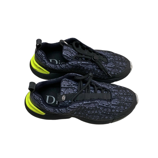 Dior B24 Sneakers - Black & Purple Oblique Tech Fabric (Size EU 41 / US 8)