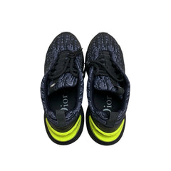 Dior B24 Sneakers - Black & Purple Oblique Tech Fabric (Size EU 41 / US 8)