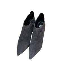 Roger Vivier Grey Suede Ankle Boots - Pointed Toe (Size EU 39.5 / US 9.5)