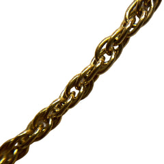 Chanel Vintage "Lava" Coin Necklace - Molten Gold Tone CC Medallion (Rare 90s)