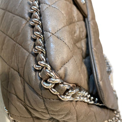 The Ultimate Collector’s Grail: CHANEL Airport Shoulder Bag in Elephant Grey with Silver Hardware
