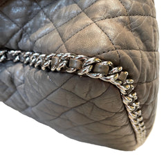 The Ultimate Collector’s Grail: CHANEL Airport Shoulder Bag in Elephant Grey with Silver Hardware