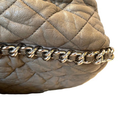 The Ultimate Collector’s Grail: CHANEL Airport Shoulder Bag in Elephant Grey with Silver Hardware