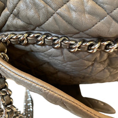The Ultimate Collector’s Grail: CHANEL Airport Shoulder Bag in Elephant Grey with Silver Hardware
