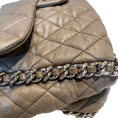 The Ultimate Collector’s Grail: CHANEL Airport Shoulder Bag in Elephant Grey with Silver Hardware